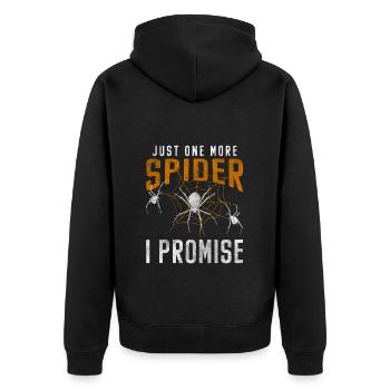 Spiders, Arachnids, Poisonous, Phobia - Unisex Premium Organic Zip Hoodie - black - Back - Nico (187cm)