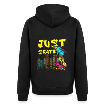 Street Art Pulvérisateur Breakdance Peinture - Veste à capuche bio Premium Unisexe - noir - Dos - Nico (187cm)