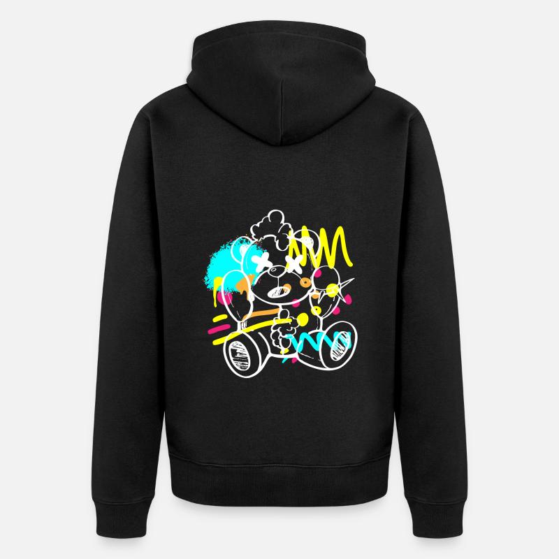 Urban Mauer Breakdance Streetmind - Veste à capuche bio Premium Unisexe - noir