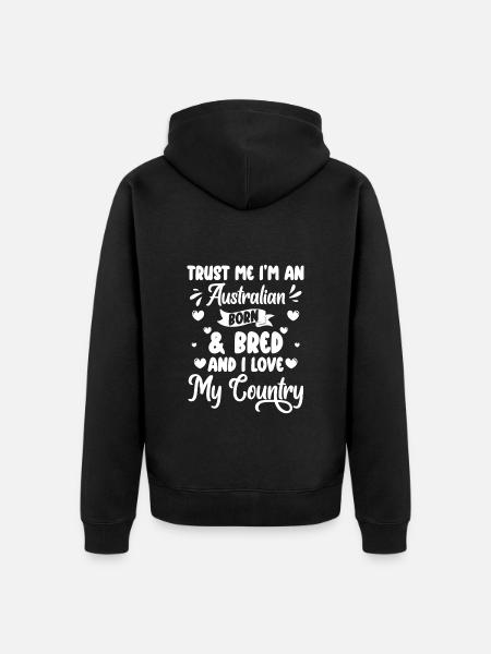 Outback Koala Commonwealth Tierwelt - Unisex Premium Bio Zip Hoodie - Schwarz