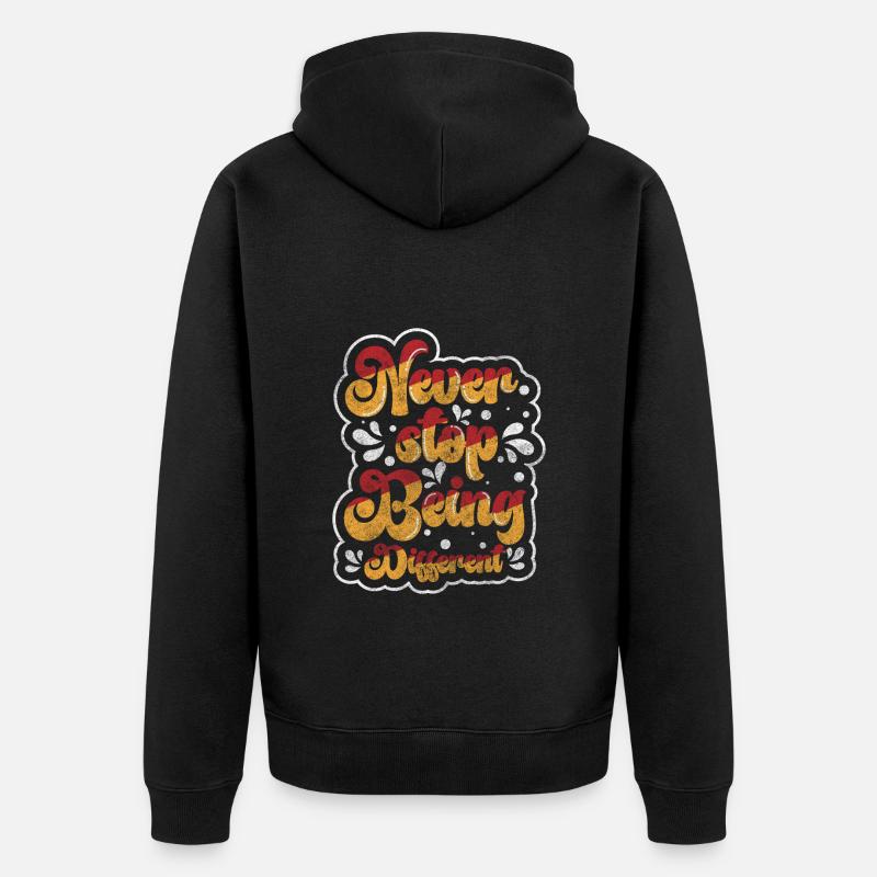 Individuel Différent Respect Spécial - Veste à capuche bio Premium Unisexe - noir