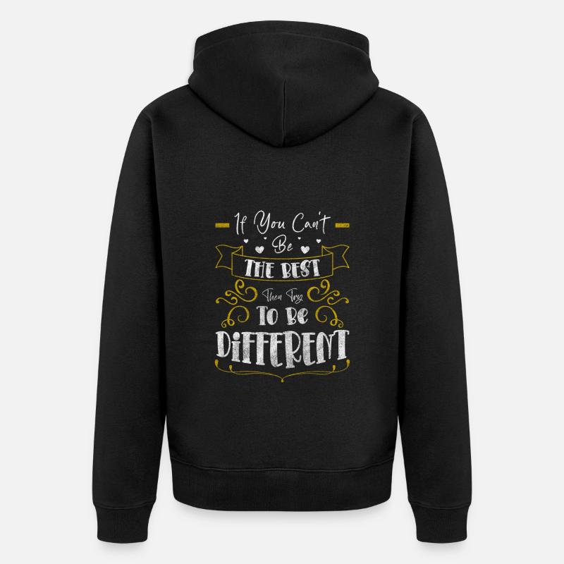 Individuel Différent Respect Spécial - Veste à capuche bio Premium Unisexe - noir
