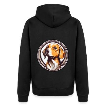 Chiens Sports canins Amoureux des chiens à quatre pattes - Veste à capuche bio Premium Unisexe - noir - Dos - Nico (187cm)