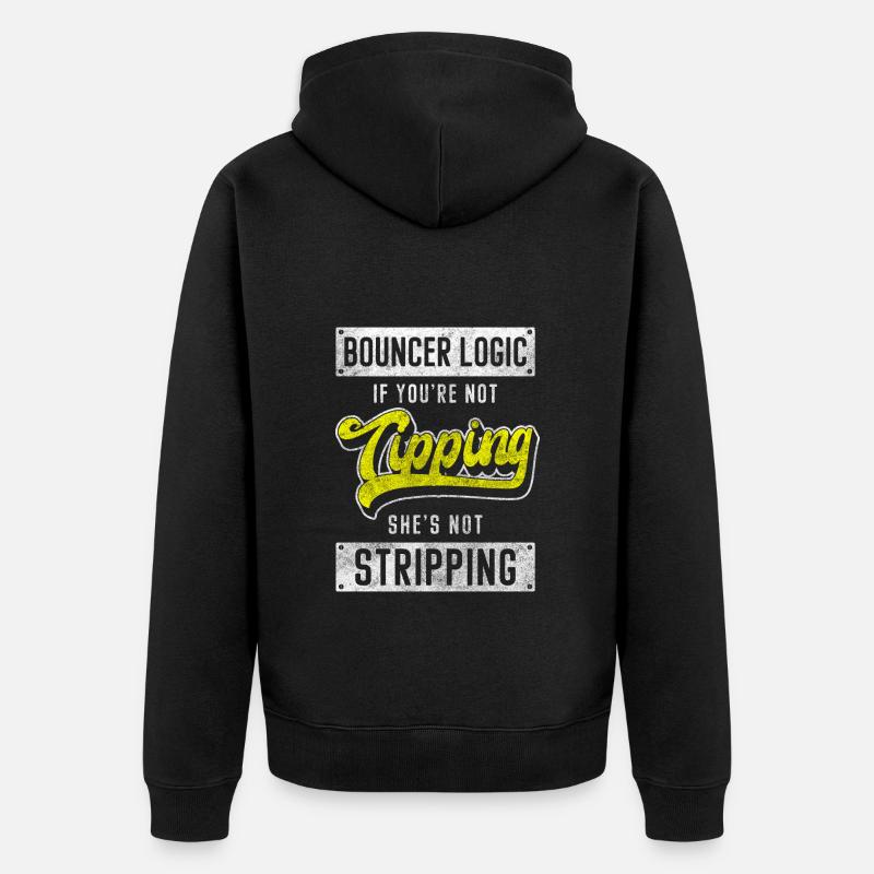 Sicherheitsdienst Schutz - Unisex Premium Bio Zip Hoodie - Schwarz
