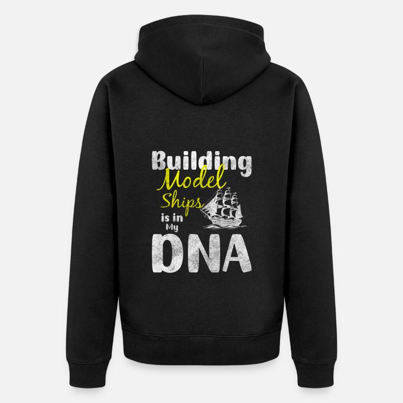 Modellbau RC Schiff Skipper - Unisex Premium Bio Zip Hoodie - Schwarz