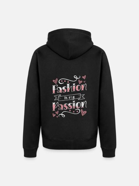 Modeliebhaber Modell - Unisex Premium Bio Zip Hoodie - Schwarz