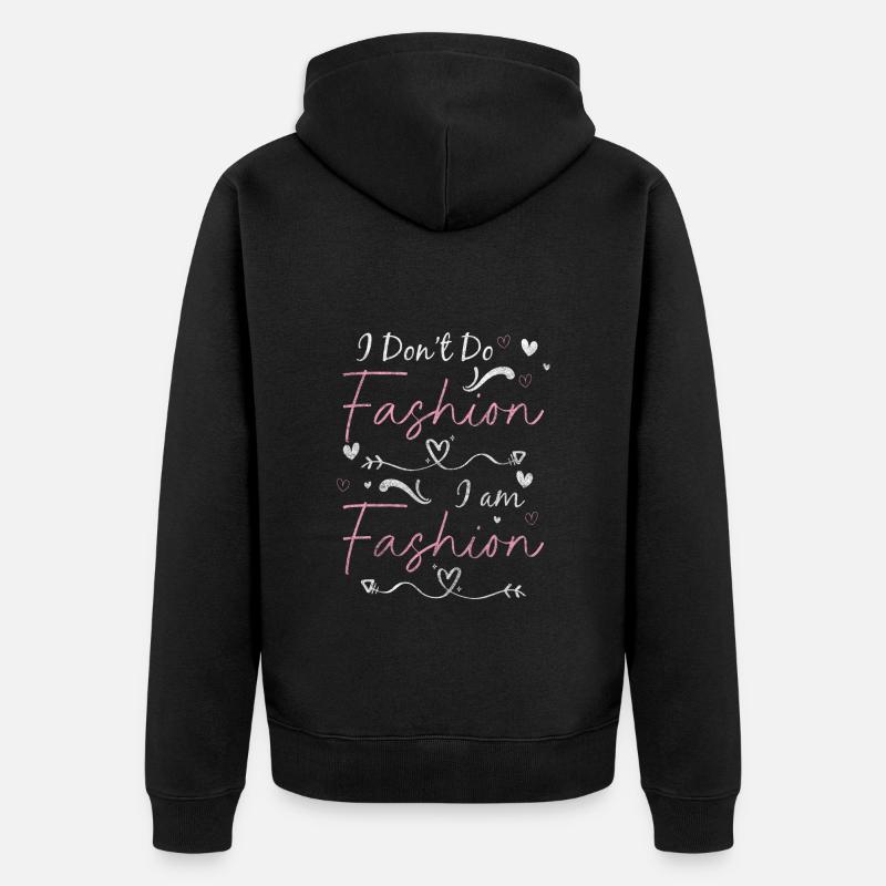 Mode Trendsetter Modenschau - Unisex Premium Bio Zip Hoodie - Schwarz