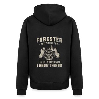 Forestier Protection de la Nature Protecteur Menuisier - Veste à capuche bio Premium Unisexe - noir - Dos - Nico (187cm)
