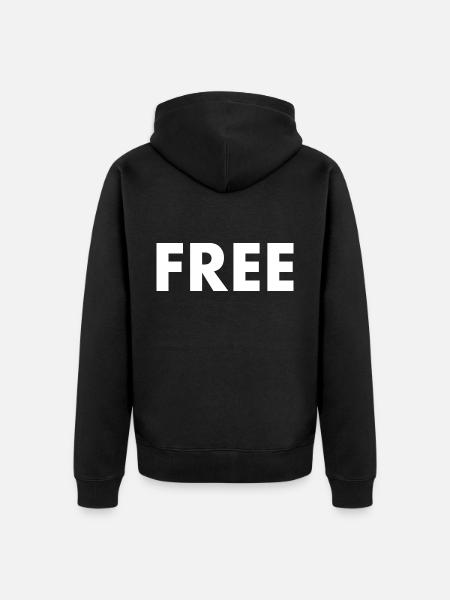 Free - Veste à capuche bio Premium Unisexe - noir