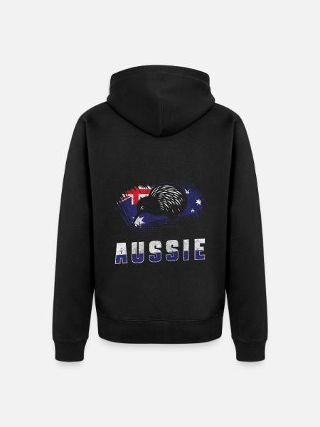 Outback Tiere Urlaubsland - Unisex Premium Bio Zip Hoodie - Schwarz