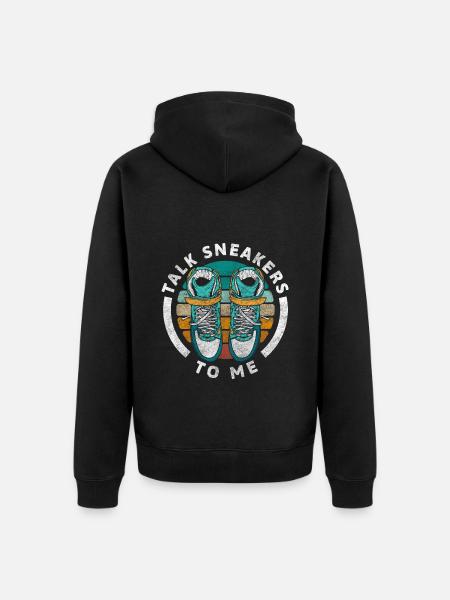 Schuh Frauen Paarweise - Unisex Premium Bio Zip Hoodie - Schwarz