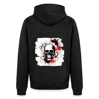 Trash Polka Tattoo Heavy Metal Style - Veste à capuche bio Premium Unisexe - noir - Dos - Nico (187cm)