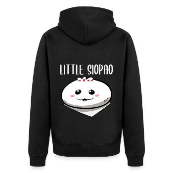 Philippines Filipino Siopao Siu Bao I Gift - Unisex Premium Organic Zip Hoodie - black - Back - Nico (187cm)