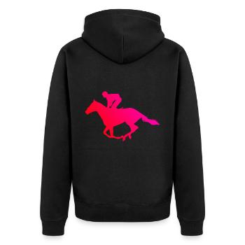Équitation Équitation Cavaliers Chasse Équitation - Veste à capuche bio Premium Unisexe - noir - Dos - Nico (187cm)