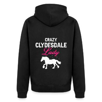 Conception Clydesdale pour clydesdale Riders - Veste à capuche bio Premium Unisexe - noir - Dos - Nico (187cm)