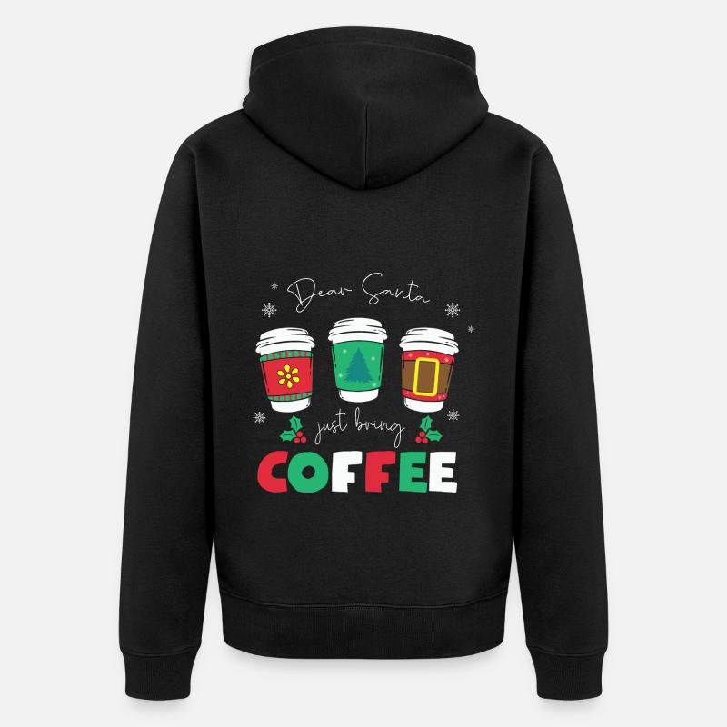 Cadeaux de Noël Noël - Veste à capuche bio Premium Unisexe - noir