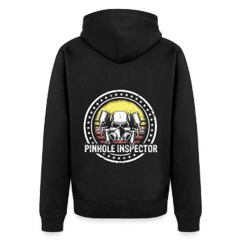 Car Painter for Car Painter for Car Detailer - Unisex Premium Organic Zip Hoodie - black - Back - Nico (187cm)