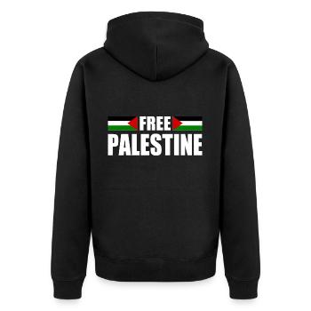 Free palestine - Veste à capuche bio Premium Unisexe - noir - Dos - Nico (187cm)