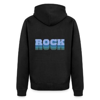 Geologie - Unisex Premium Bio Zip Hoodie - Schwarz - Hinten - Nico (187cm)