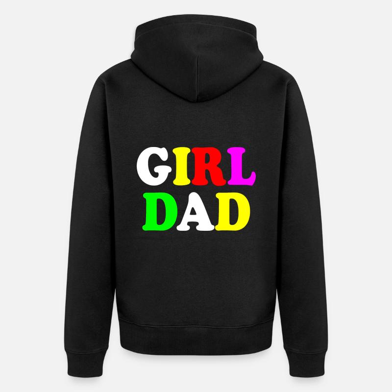 Girl dad - Veste à capuche bio Premium Unisexe - noir