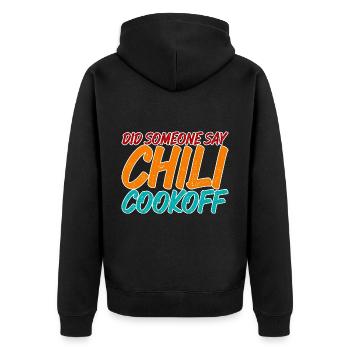 Quelqu’un a-t-il dit Chili Cookoff 3 - Veste à capuche bio Premium Unisexe - noir - Dos - Nico (187cm)