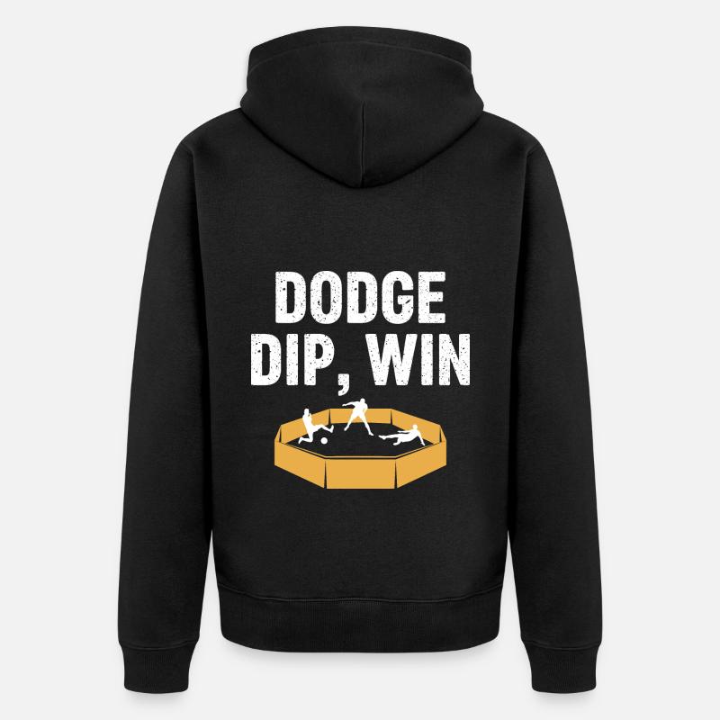 Dip Win Gaga Ball Master - Unisex Premium Bio Zip Hoodie - Schwarz