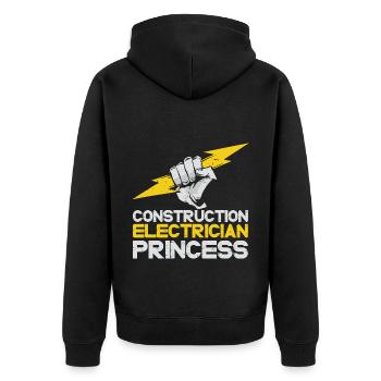 Électricien Ingénieur électricien Technicien en électronique - Veste à capuche bio Premium Unisexe - noir - Dos - Nico (187cm)