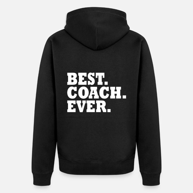 Best coach ever - Veste à capuche bio Premium Unisexe - noir