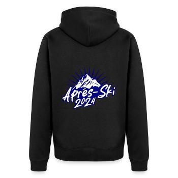 Après-ski 2024 - Veste à capuche bio Premium Unisexe - noir - Dos - Nico (187cm)