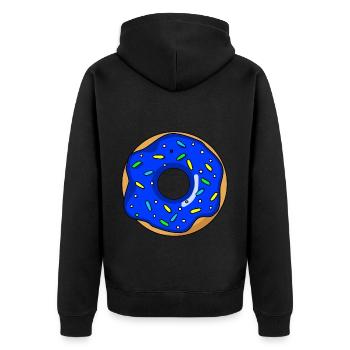 Beignet - Veste à capuche bio Premium Unisexe - noir - Dos - Nico (187cm)
