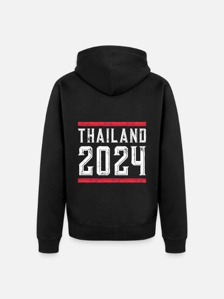 Thailand 2024 Holidays - Unisex Premium Organic Zip Hoodie - black