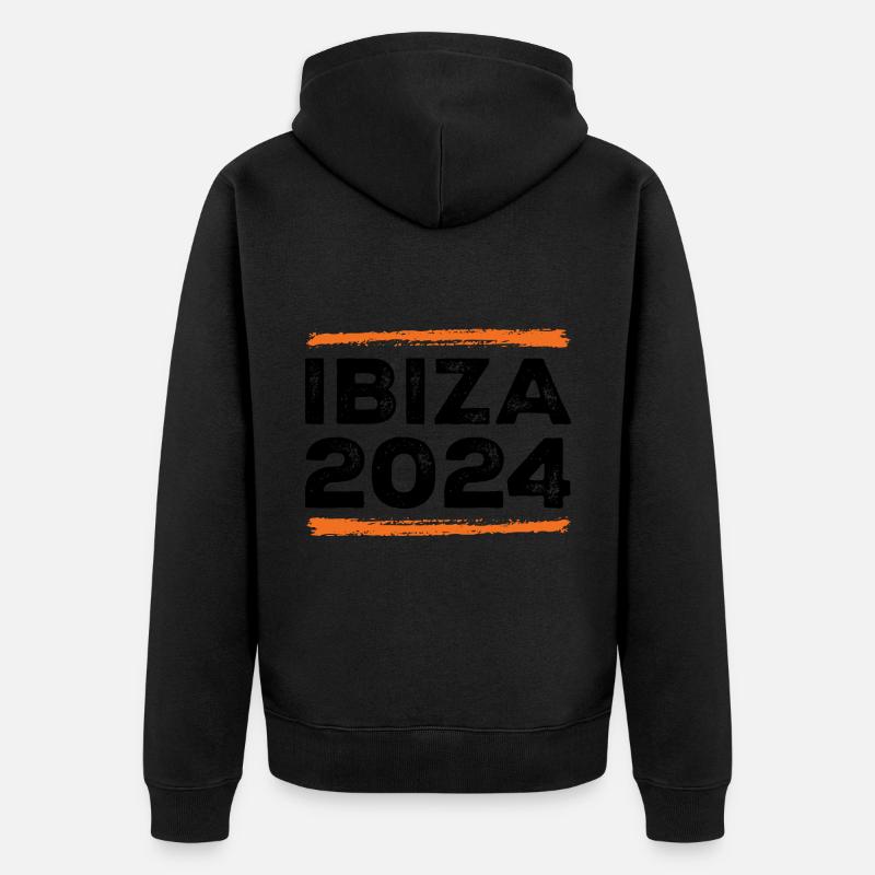 Devis Ibiza 2024 - Veste à capuche bio Premium Unisexe - noir