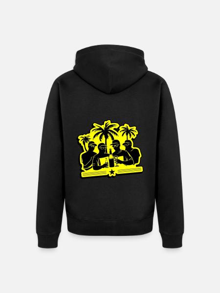 Party Team Holidays - Unisex Premium Organic Zip Hoodie - black