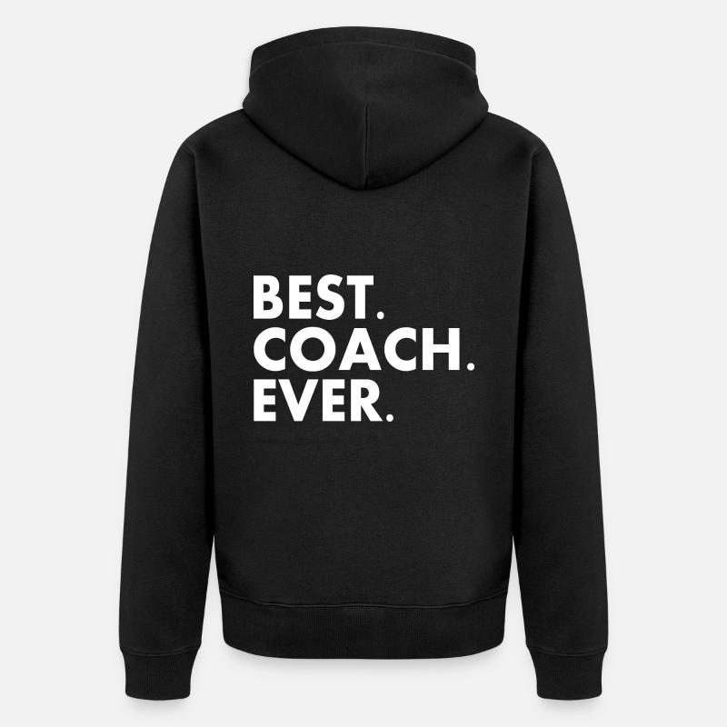Best coach ever - Veste à capuche bio Premium Unisexe - noir