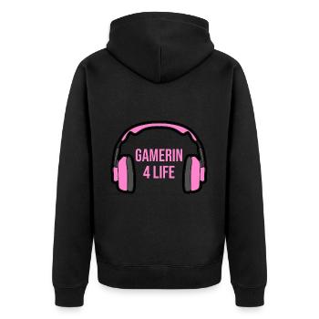 Casque Gaming Gamer 4 Life - Veste à capuche bio Premium Unisexe - noir - Dos - Nico (187cm)