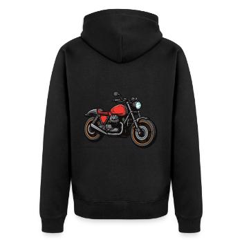 Motard Motard - Veste à capuche bio Premium Unisexe - noir - Dos - Nico (187cm)