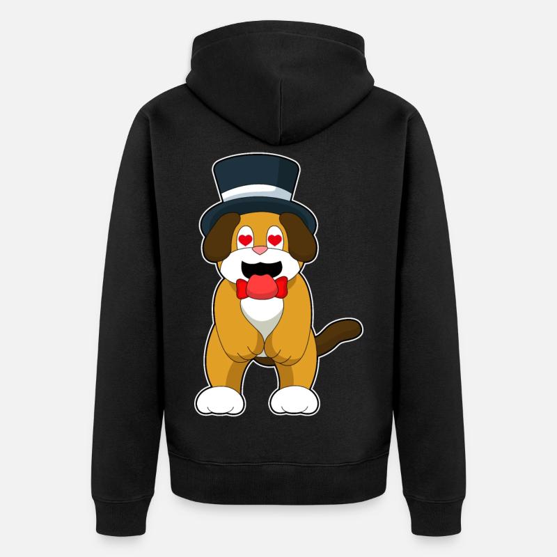 Mariage cœur de marié - Veste à capuche bio Premium Unisexe - noir