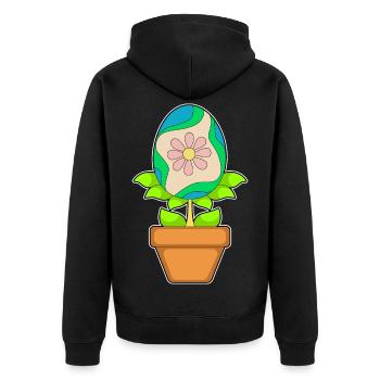 Plantez un œuf de Pâques - Veste à capuche bio Premium Unisexe - noir - Dos - Nico (187cm)