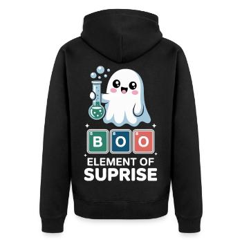 Costume d'Halloween de chimiste Chimie Professeur de chimie - Veste à capuche bio Premium Unisexe - noir - Dos - Nico (187cm)