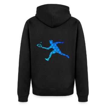 Racquetball Pickleball Pickleball Pickleball Hommespie - Veste à capuche bio Premium Unisexe - noir - Dos - Nico (187cm)