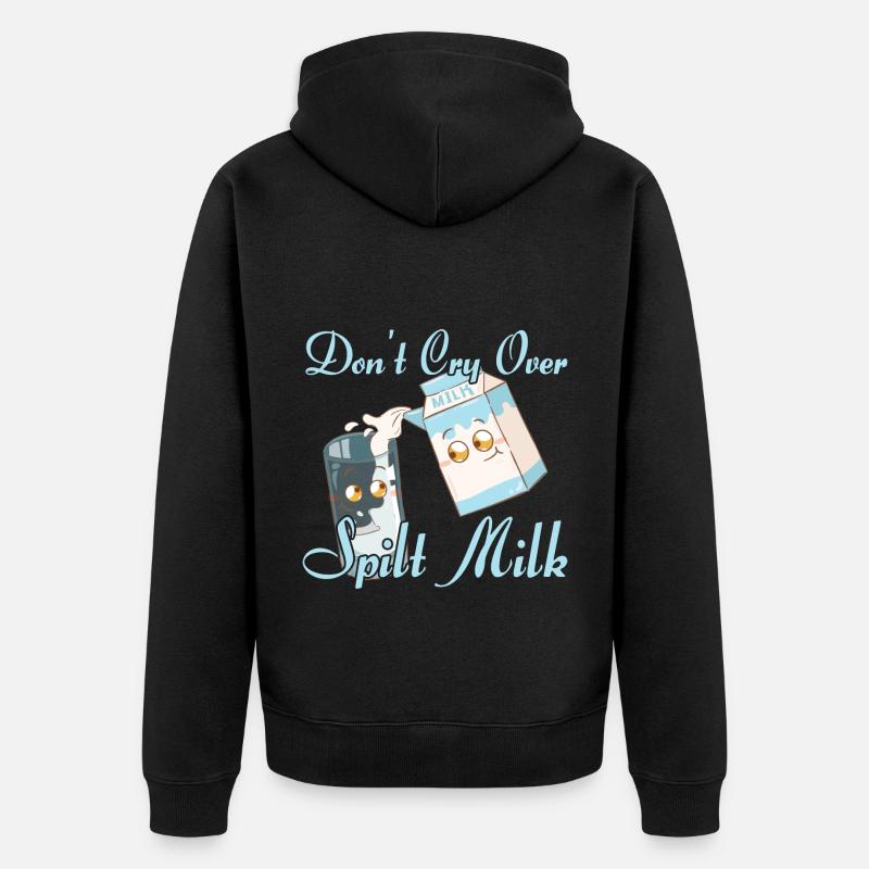 Milkman Buveur de lait - Veste à capuche bio Premium Unisexe - noir