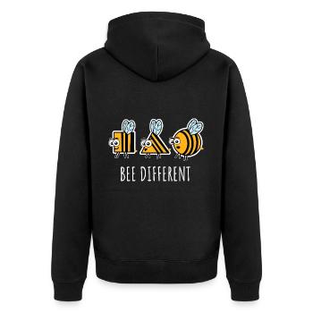 Abeilles Abeilles Tendance Abeilles Diversité Abeille Différent - Veste à capuche bio Premium Unisexe - noir - Dos - Nico (187cm)