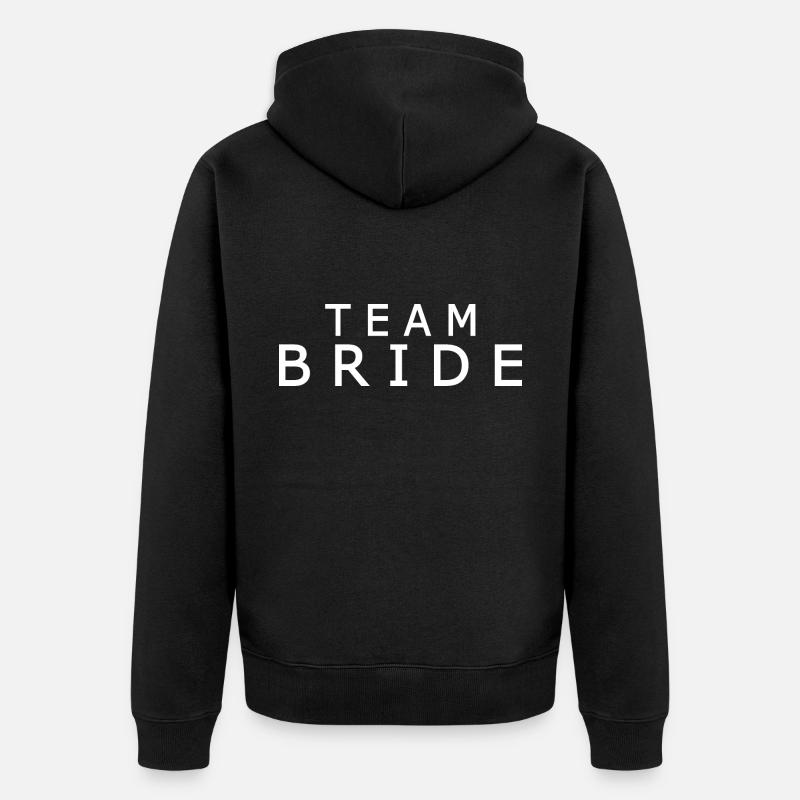 Team bride - Veste à capuche bio Premium Unisexe - noir