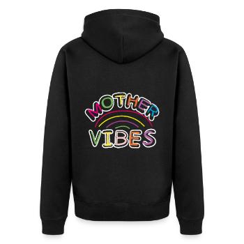 Fête des Mères Maman Maman Maman - Veste à capuche bio Premium Unisexe - noir - Dos - Nico (187cm)
