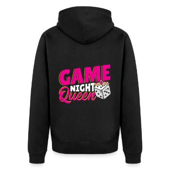 Board Games Game Board Gift - Unisex Premium Organic Zip Hoodie - black - Back - Nico (187cm)