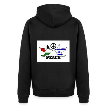 Peace for Free Palestine Israel - Veste à capuche bio Premium Unisexe - noir - Dos - Nico (187cm)