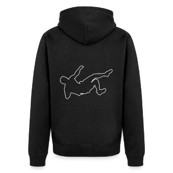 Grimpeur Bloc Grimpeur Bloc Femmes - Veste à capuche bio Premium Unisexe - noir - Dos - Nico (187cm)