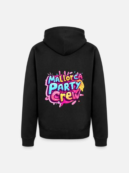 Mallorca Party Crew Tour - Unisex Premium Organic Zip Hoodie - black