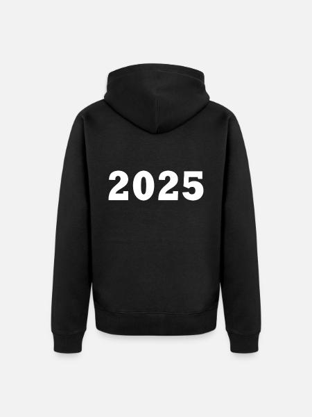 2025 - Veste à capuche bio Premium Unisexe - noir