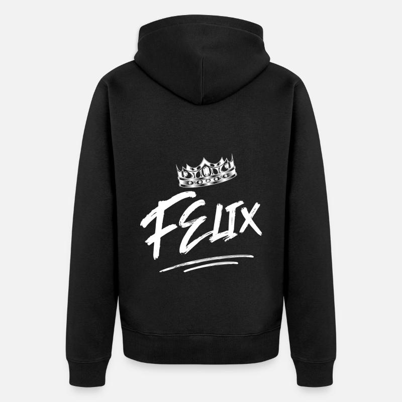 Felix - Veste à capuche bio Premium Unisexe - noir